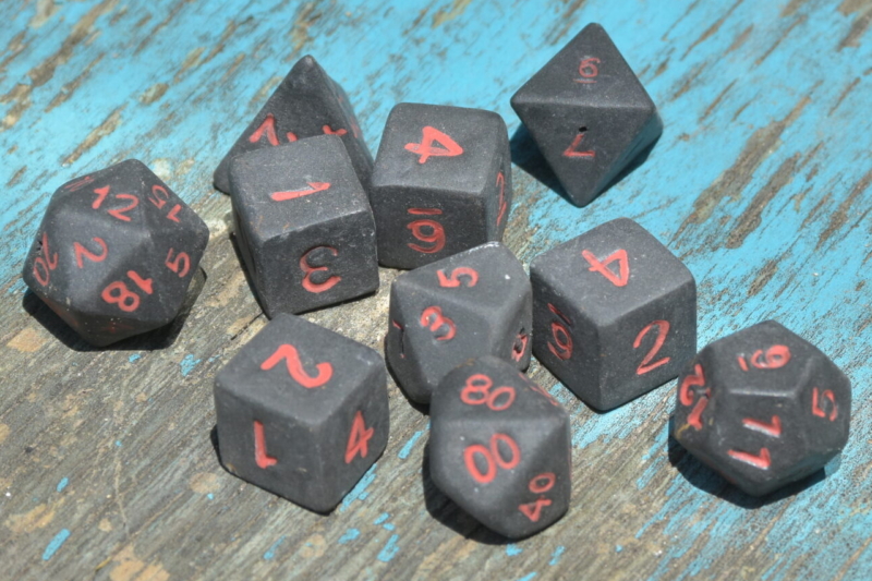 Necromancer Ceramic Dice Set