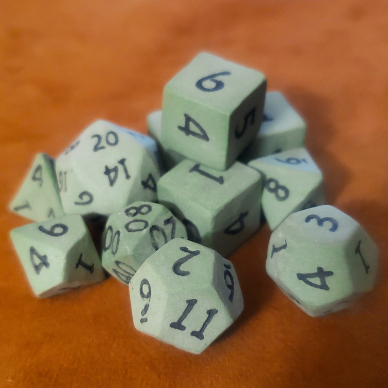 Forgotten Forest Ceramic Dice Set