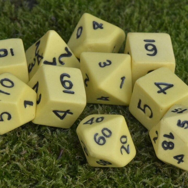 Ancient Scroll Dice Set