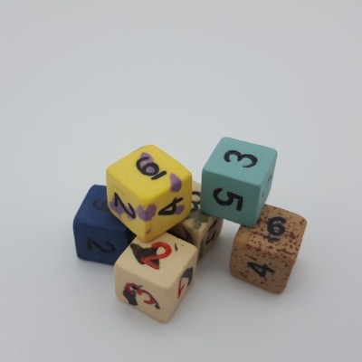 Premium Assorted 6d6 Ceramic Dice Set for Tabletop Games