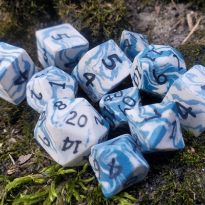 Stone Wash Giant Ceramic Dice Set