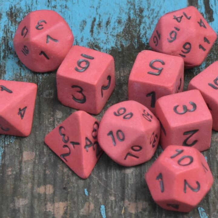 Fireball ceramic dice
