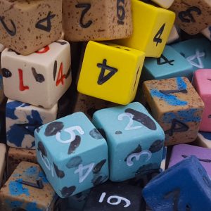 Unleash Your Game with 10d6 Assorted Ceramic Dice Sets