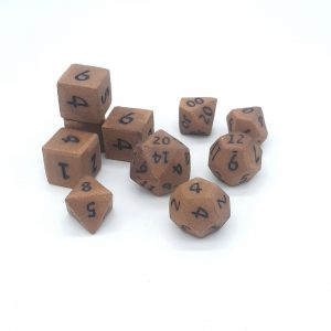 Game-Changing Accessories: Distressed Leather Ceramic Dice Set