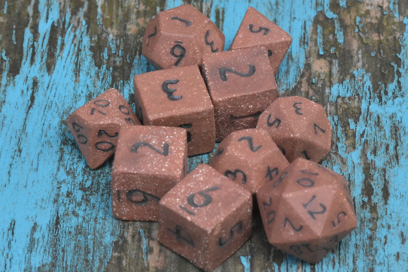 Dwarven Deep Iron Extended Dice Set