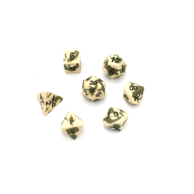 Ancient Oasis Ceramic Dice Set