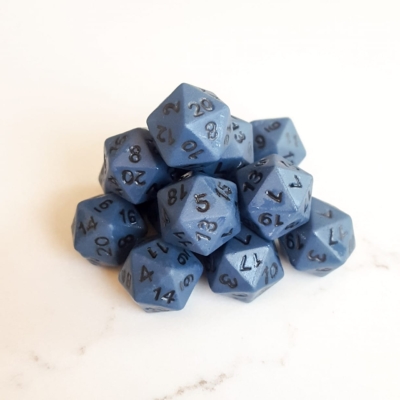 Single D20 Die Ceramic Dice Set