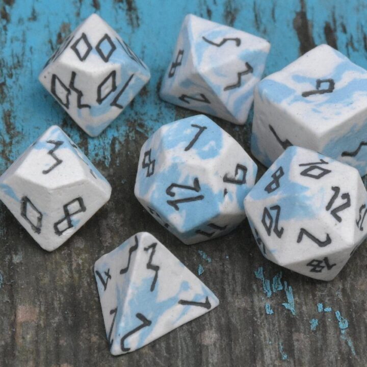 ceramic dice set