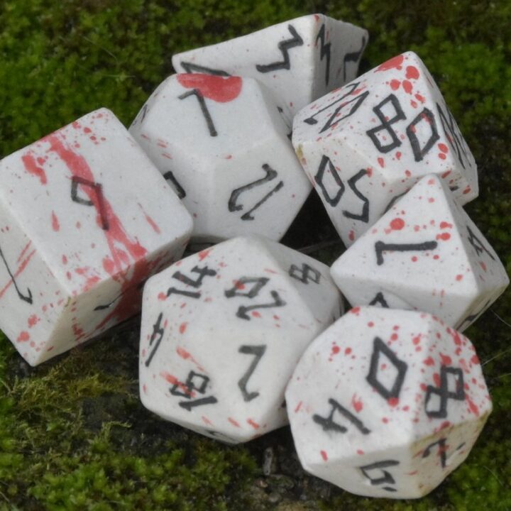Runic Skeleton Dice Set: An Essential for Tabletop Gaming Enthusiasts